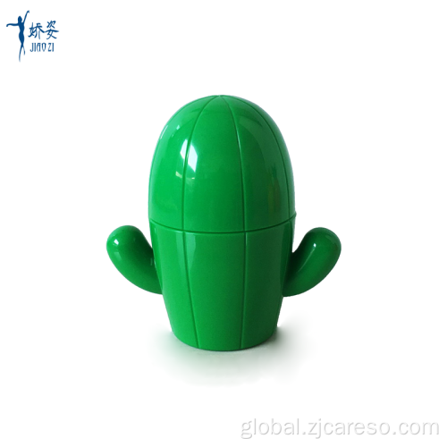 Plastic Cream Jar 30ml Cute Cactus Shape Baby Cream Jar Supplier